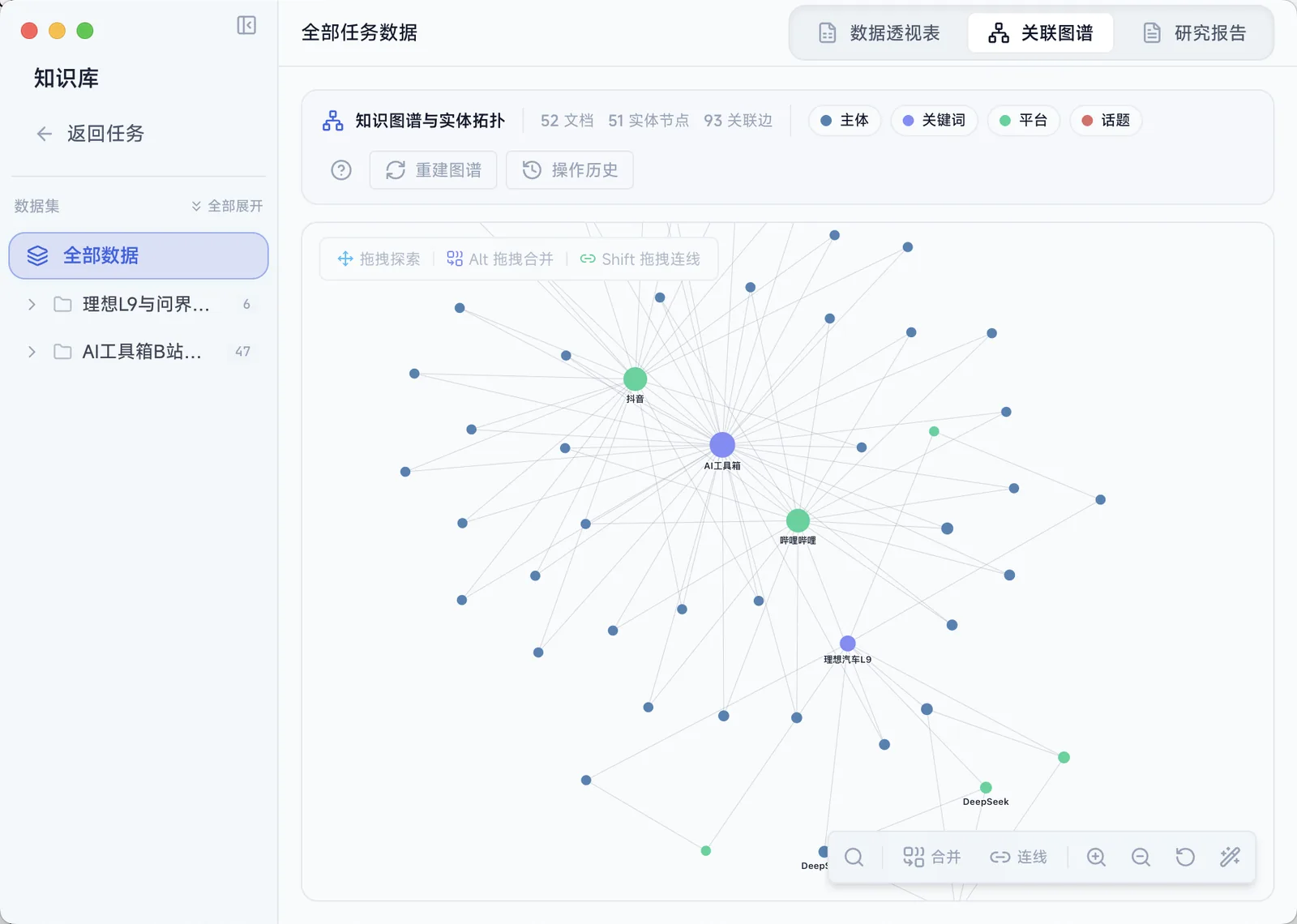 交互式知识图谱与实体拓扑